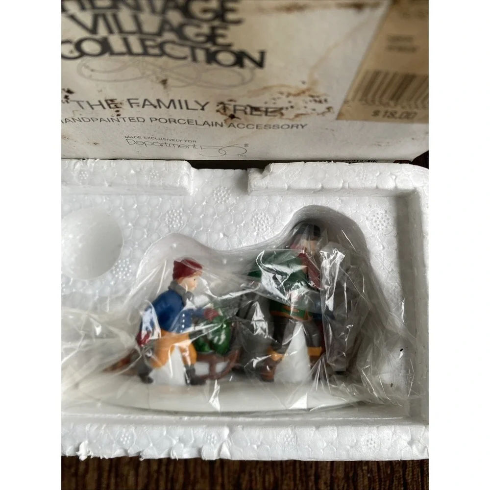 Dept 56 Heritage Village The Family Tree #58895 Retired Hand painted‎ Vintage